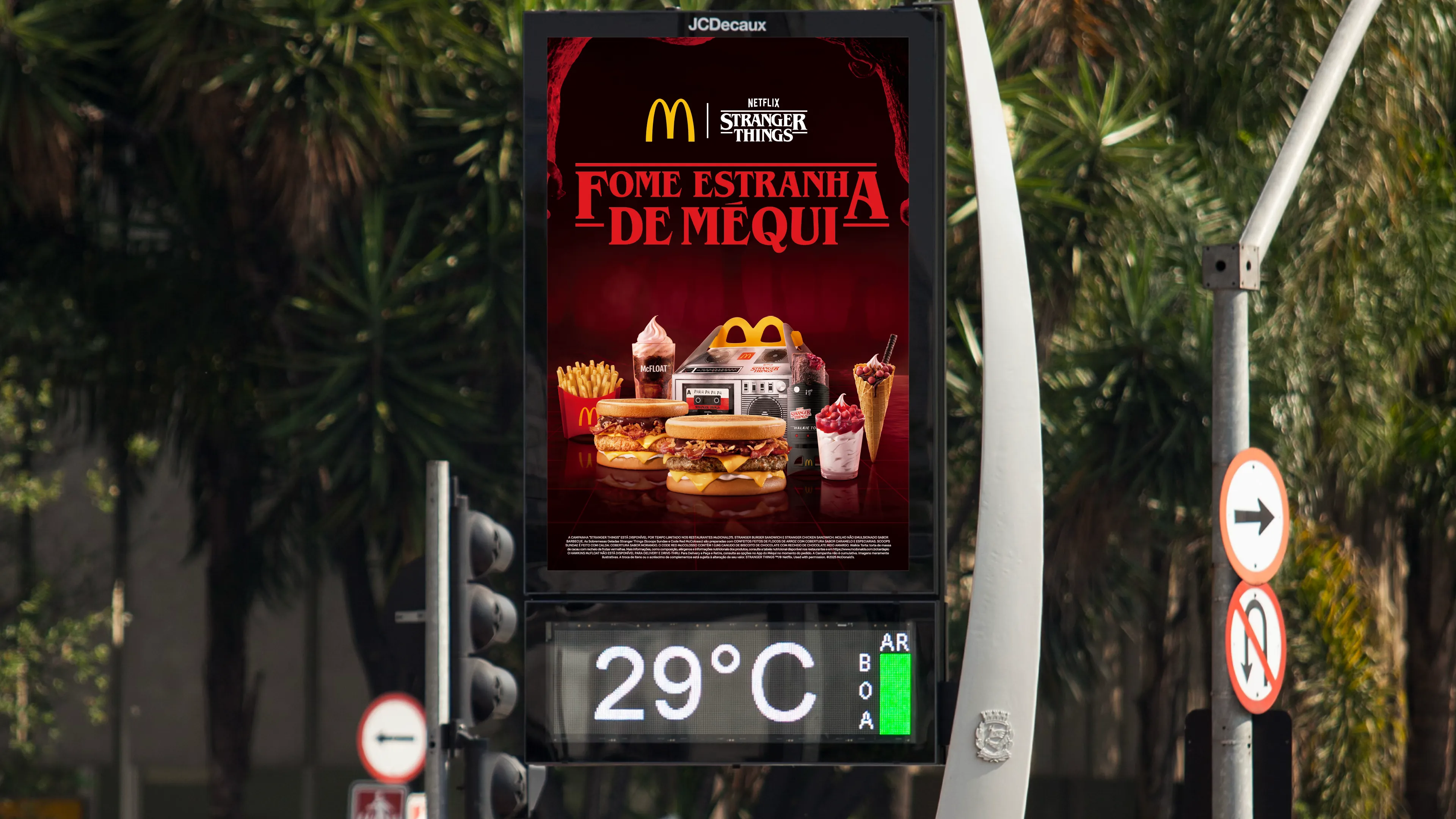 Outdoor da campanha em ambiente urbano