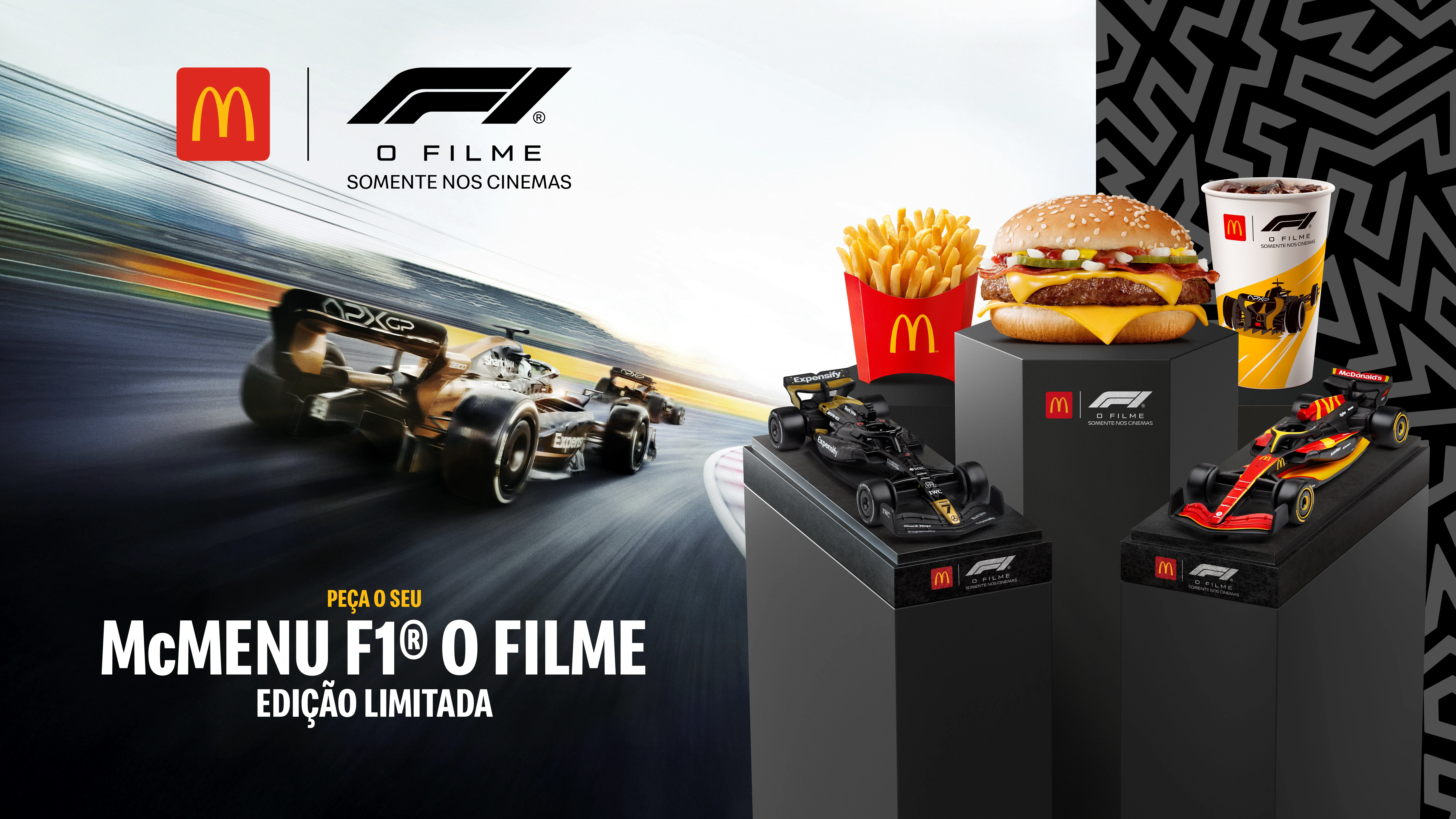 Key visual horizontal da campanha F1