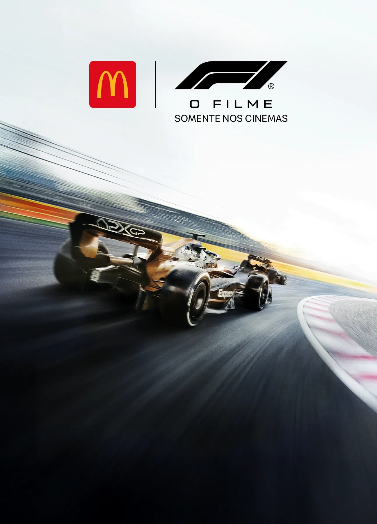 Key visual vertical da campanha F1