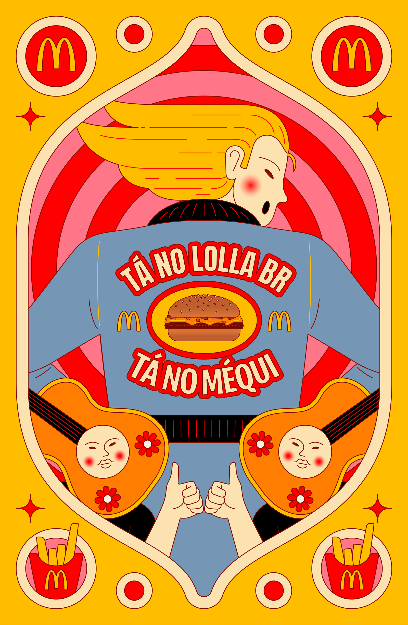 Assistente de Arte - Design de Ativos e Branding - Jaqueta Customizada Méqui Lolla BR